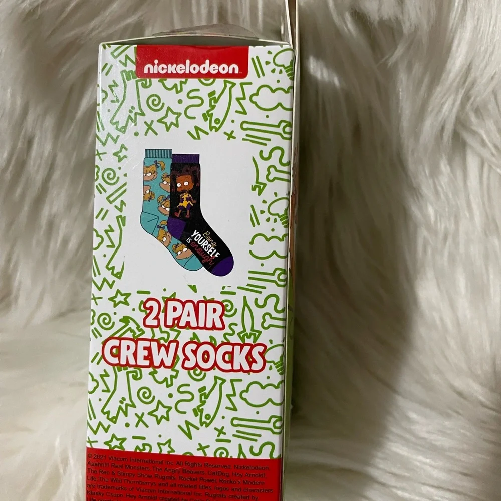 🦋5/$25 Nickelodeon crew socks - Picture 3 of 4